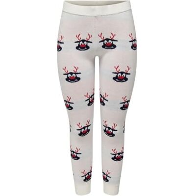 ONLY Bestseller A/S Onlxmas Reindeer Mw Pant Box KNT stickade leggings, Molndansare/mönster: nattsky/chilipepr, XS ONLY Bestseller A/S Onlxmas Reindeer Mw Pant Box KNT stickade leggings, Molndansare/mönster: nattsky/chilipepr, XS