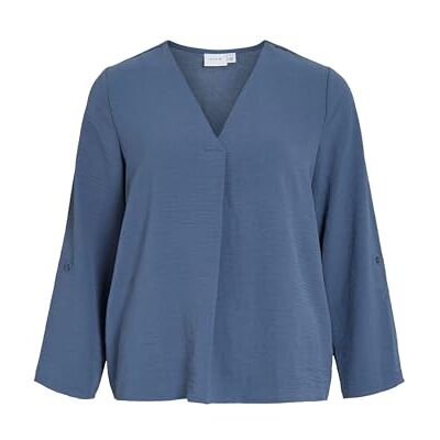 Vila Vijosa 3/4 V-ringning topp – Noos, Vintage Indigo, 40 Vila Vijosa 3/4 V-ringning topp – Noos, Vintage Indigo, 40