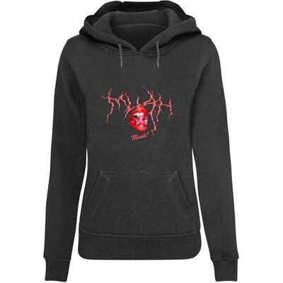 Tee Damhuvtröja Muah Hoody, avslappnad huvtröja med framtryck, normal passform, storlekar XS – 5XL, kol, XL Tee Damhuvtröja Muah Hoody, avslappnad huvtröja med framtryck, normal passform, storlekar XS – 5XL, kol, XL