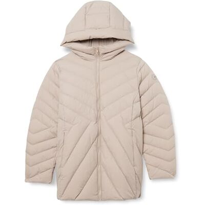 Tommy Hilfiger kvinnors CRV Chevron Mw vadderad jacka puffer, BEIgE, 48 Tommy Hilfiger kvinnors CRV Chevron Mw vadderad jacka puffer, BEIgE, 48
