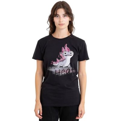 Disney mandarin creative ltd Frozen Bruni Fire Spirit is Bringin' The Heat Ladies T-shirt, svart, M dam, svart, M Disney mandarin creative ltd Frozen Bruni Fire Spirit is Bringin' The Heat Ladies T-shirt, svart, M dam, svart, M