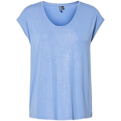 PIECES Pcalice Ss Glitter Tee JRS Noos Bc, hydrangea, XL PIECES Pcalice Ss Glitter Tee JRS Noos Bc, hydrangea, XL