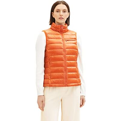 TOM TAILOR Damväst, 19772 – guldflamma orange, XXL TOM TAILOR Damväst, 19772 – guldflamma orange, XXL