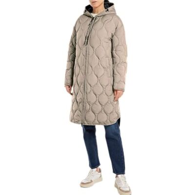 Replay Quiltad kappa för kvinnor, 026 sandshell, S Replay Quiltad kappa för kvinnor, 026 sandshell, S