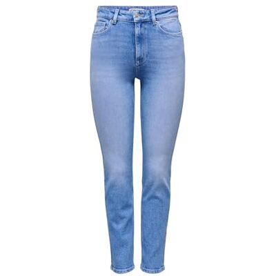ONLY Onlemily Stretch Hw St Ak DNM Rea053Noos, Special ljus blå denim, 30W / 32L ONLY Onlemily Stretch Hw St Ak DNM Rea053Noos, Special ljus blå denim, 30W / 32L