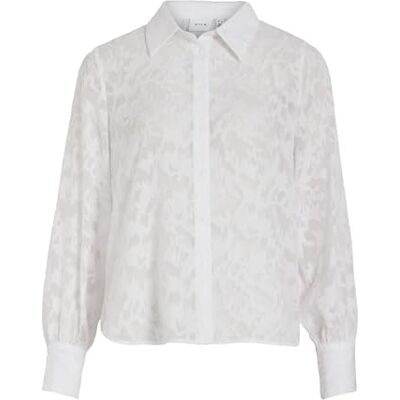 Vila VIFLEMA New L/S Shirt – NOOS, Ljus vit, 36 Vila VIFLEMA New L/S Shirt – NOOS, Ljus vit, 36