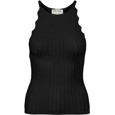 VERO MODA Vmpanama Sl Knit Top VMA Noos, svart, M VERO MODA Vmpanama Sl Knit Top VMA Noos, svart, M