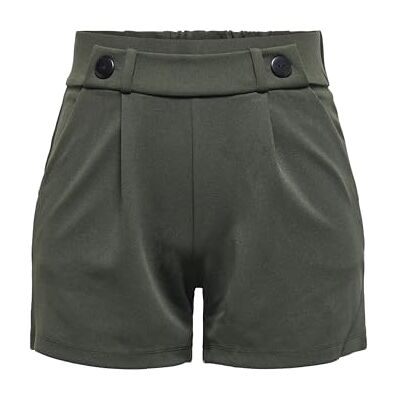 JDY GEGGO Shorts JRS NOOS, Peat/detalj: svart knapp, L JDY GEGGO Shorts JRS NOOS, Peat/detalj: svart knapp, L