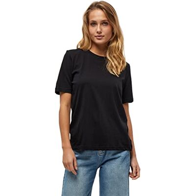 Minus Cathy GOTS kortärmad T-shirt T-shirt damer i vitt höstblus damer, svart, XXL Minus Cathy GOTS kortärmad T-shirt T-shirt damer i vitt höstblus damer, svart, XXL