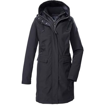 G.I.G.A. DX Mjuk damparkas med huva och avtagbar gilet GW 79 WMN SFTSHLL PRK, svart, 42, 43689-000 G.I.G.A. DX Mjuk damparkas med huva och avtagbar gilet GW 79 WMN SFTSHLL PRK, svart, 42, 43689-000