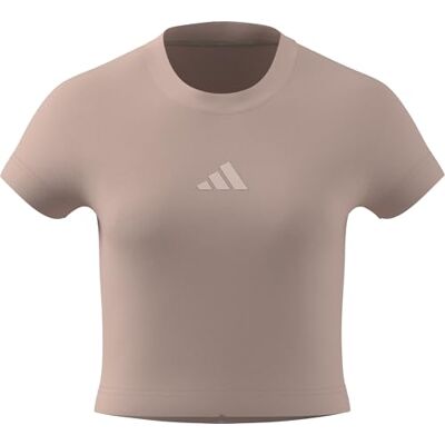 adidas Kobiety FUTURE ICONS SMALL LOGO BABY T-SHIRT, blush pink, XS adidas Kobiety FUTURE ICONS SMALL LOGO BABY T-SHIRT, blush pink, XS