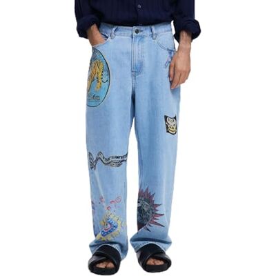 Desigual Denim_King, 5053 denim medium tvätt, 30, Blå, 28 Desigual Denim_King, 5053 denim medium tvätt, 30, Blå, 28