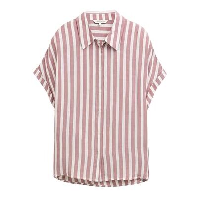 TOM TAILOR damblus, 38280 – Burnt Russet Off White Stripe, 46 TOM TAILOR damblus, 38280 – Burnt Russet Off White Stripe, 46