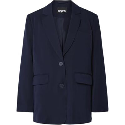 PIECES Pckamil Ls Loose Blazer Noos Bc, Sjöfartsblå, M PIECES Pckamil Ls Loose Blazer Noos Bc, Sjöfartsblå, M