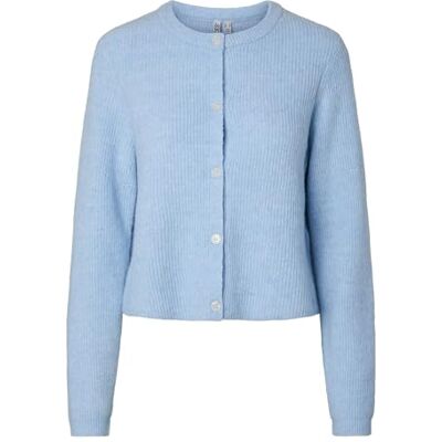 PIECES Pcsilly LS O-Neck Knit Cardigan Noos BC, Kashmirblå, XS Dam, Kashmirblå, XS PIECES Pcsilly LS O-Neck Knit Cardigan Noos BC, Kashmirblå, XS Dam, Kashmirblå, XS