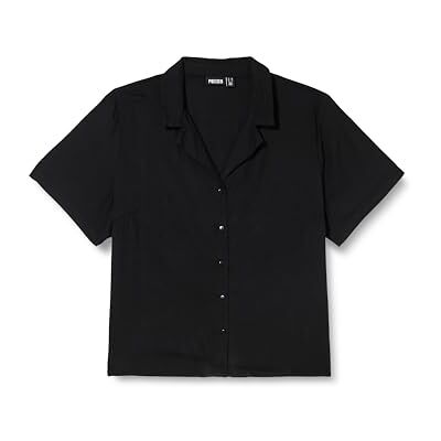 PIECES Damskjorta Pctala Ss skjorta Noos Bc Qx skjorta, svart, 48 plus size PIECES Damskjorta Pctala Ss skjorta Noos Bc Qx skjorta, svart, 48 plus size