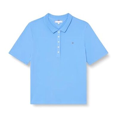 Tommy Hilfiger kvinnor CRV 1985 Reg Pique Polo Ss S/S pikétröjor, blå, 48, Blå besvärjelse, 48 Tommy Hilfiger kvinnor CRV 1985 Reg Pique Polo Ss S/S pikétröjor, blå, 48, Blå besvärjelse, 48
