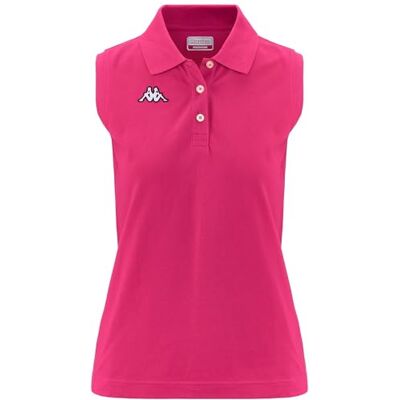 Kappa Polo, dam, lila, bomull, sport, tennislogotyp, Wws Slim, storlek: S Kappa Polo, dam, lila, bomull, sport, tennislogotyp, Wws Slim, storlek: S