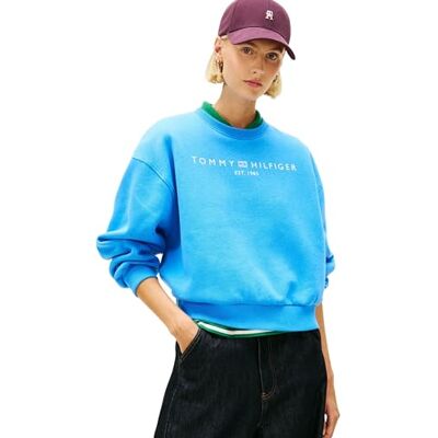 Tommy Hilfiger kvinnors CORP LOGO MDRN SWTSRT WW0WW47831 pullover tröja, blå (Mesmerizing Blue), XXL, Blå (Mesmerizing Blue), XXL Tommy Hilfiger kvinnors CORP LOGO MDRN SWTSRT WW0WW47831 pullover tröja, blå (Mesmerizing Blue), XXL, Blå (Mesmerizing Blue), XXL