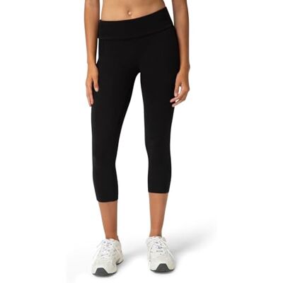 No Nonsense Dam bomull lounge capri legging, Svart, M No Nonsense Dam bomull lounge capri legging, Svart, M