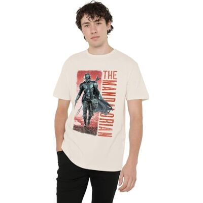 Star Wars WHITELISTED Unisex The Mandalorian Cowboy Hunter Unisex T-shirt, Naturlig T-shirt, Naturligt, S Star Wars WHITELISTED Unisex The Mandalorian Cowboy Hunter Unisex T-shirt, Naturlig T-shirt, Naturligt, S