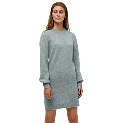 Minus 33 Dam Mille Knit Casual Dress, Misty Blue Melange, XXL Minus 33 Dam Mille Knit Casual Dress, Misty Blue Melange, XXL