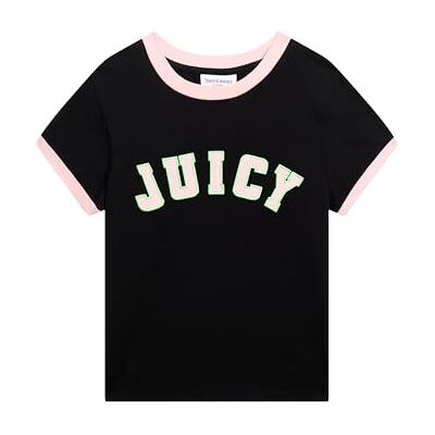 Juicy Couture Collegiate T-shirt, svart, XS Juicy Couture Collegiate T-shirt, svart, XS