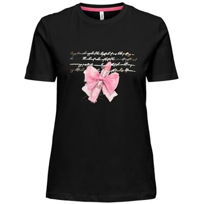 ONLY Onlnikita Life Reg S/S Top Box JRS, svart, XL ONLY Onlnikita Life Reg S/S Top Box JRS, svart, XL