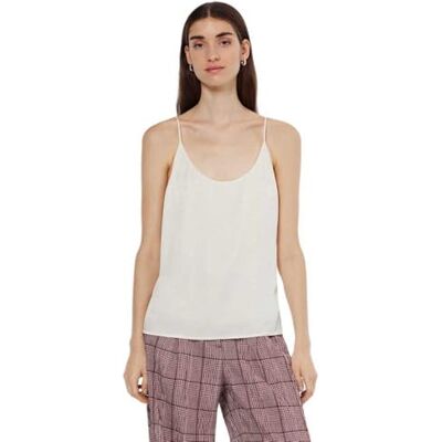 Scotch & Soda Core Jersey vävd tank, Off White 100, 34 Scotch & Soda Core Jersey vävd tank, Off White 100, 34