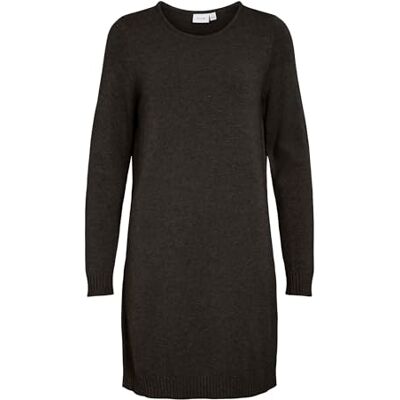 Vila dam VIRIL L/S KNIT DRESS – NOOS 14042768, Svart (Black), L Vila dam VIRIL L/S KNIT DRESS – NOOS 14042768, Svart (Black), L