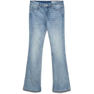 VERO MODA Vmflash Mr Flared Pocket JNS Ra3043 Noos, Ljusblå denim, XS / 34L VERO MODA Vmflash Mr Flared Pocket JNS Ra3043 Noos, Ljusblå denim, XS / 34L