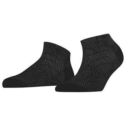 FALKE dam sneakerstrumpor Shell Intrigue W Sn viskos kort mönstrad 1 par, svart svart 3000, 35–38 FALKE dam sneakerstrumpor Shell Intrigue W Sn viskos kort mönstrad 1 par, svart svart 3000, 35–38