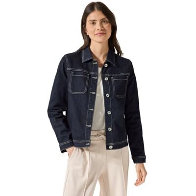 Cecil Dam B212604 tvättad jeansjacka, XL, Skölj, XL Cecil Dam B212604 tvättad jeansjacka, XL, Skölj, XL