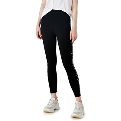 Koton Dam slogan tryckta leggings, Svart (999), XS Koton Dam slogan tryckta leggings, Svart (999), XS