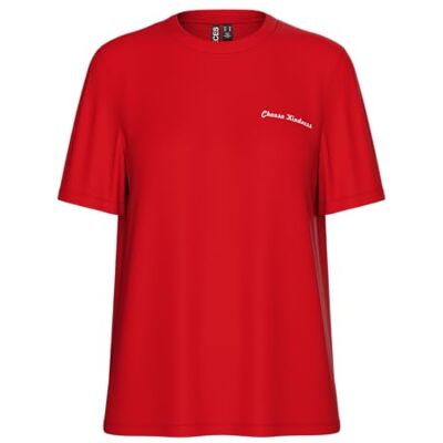 PIECES Pctaya Ss tryckt T-shirt Pwp JRS Bc, Goji Berry, S PIECES Pctaya Ss tryckt T-shirt Pwp JRS Bc, Goji Berry, S