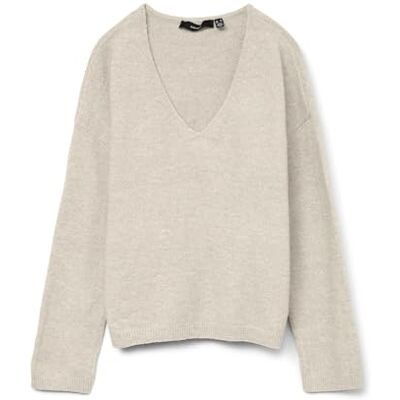 VERO MODA Vmbesti Ls V-hals tröja Boo, Björk, XS VERO MODA Vmbesti Ls V-hals tröja Boo, Björk, XS