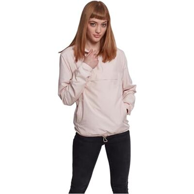 Urban Classics Dam basic pull over-jacka, Ljusrosa, XS Urban Classics Dam basic pull over-jacka, Ljusrosa, XS