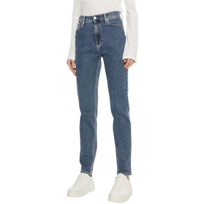 Calvin jeans dam MOM Jean J20J224030, avsmalnande denim, 28W/32L, Denim (denim medium), 28W x 32L Calvin jeans dam MOM Jean J20J224030, avsmalnande denim, 28W/32L, Denim (denim medium), 28W x 32L