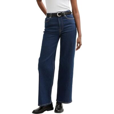 TOM TAILOR Denim dam breda ben jeans, 10114 – Clean Dark Stone Blue Denim, XL TOM TAILOR Denim dam breda ben jeans, 10114 – Clean Dark Stone Blue Denim, XL