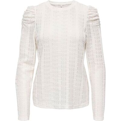 ONLY Onlmelanie L/S O-Neck Top JRS, Molndansare, L ONLY Onlmelanie L/S O-Neck Top JRS, Molndansare, L