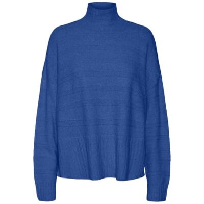 VERO MODA Bestseller A/S VMDOFFY LS HIGHNK Stitch GA Boo-tröja, beaucoup blå/detalj:melange, XL, Beaucoup Blue/Detail:melange, XL VERO MODA Bestseller A/S VMDOFFY LS HIGHNK Stitch GA Boo-tröja, beaucoup blå/detalj:melange, XL, Beaucoup Blue/Detail:melange, XL