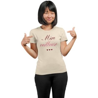 REPUBLIC OF CALIFORNIA Underbar mors dag t-shirt, personlig klädsel, present idé för mammor, mode trend, moderns kärlek, feminin stil., sand, M REPUBLIC OF CALIFORNIA Underbar mors dag t-shirt, personlig klädsel, present idé för mammor, mode trend, moderns kärlek, feminin stil., sand, M