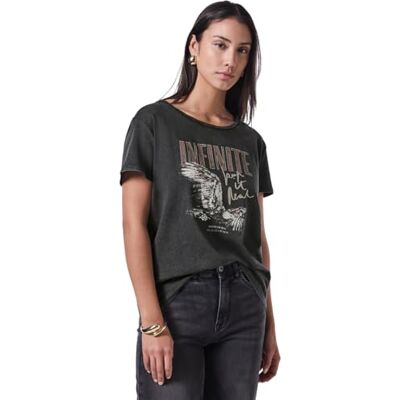 Street One Studio T-shirt med tryck, Flint Grey, 40 Street One Studio T-shirt med tryck, Flint Grey, 40
