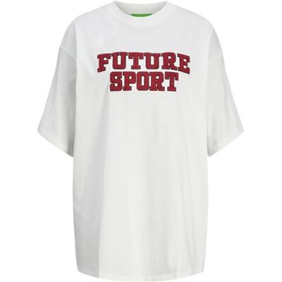 JJXX JXRIRI Loose SS Long Tee JRS, Blanc De Blanc, L JJXX JXRIRI Loose SS Long Tee JRS, Blanc De Blanc, L