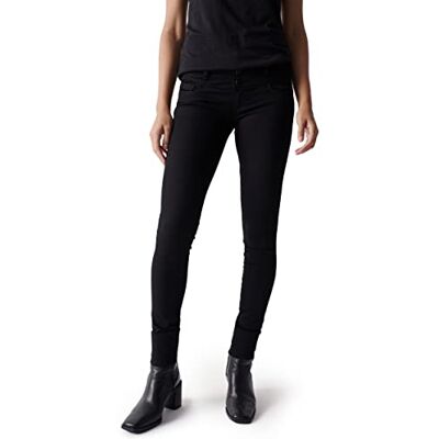 Salsa Mystery Push up Skinny True Black Jeans, Svart, 62 SE Salsa Mystery Push up Skinny True Black Jeans, Svart, 62 SE