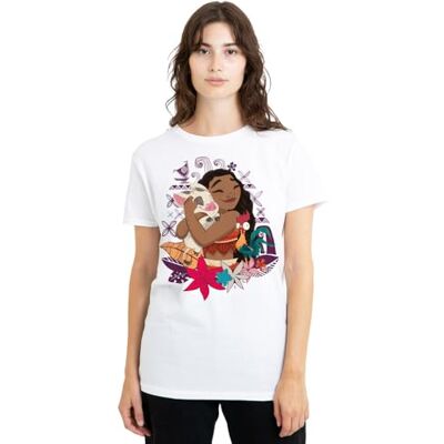 Moana mandarin creative ltd Pua HEI HEI Love Ladies T-shirt, vit, Medium, Vitt, M Moana mandarin creative ltd Pua HEI HEI Love Ladies T-shirt, vit, Medium, Vitt, M