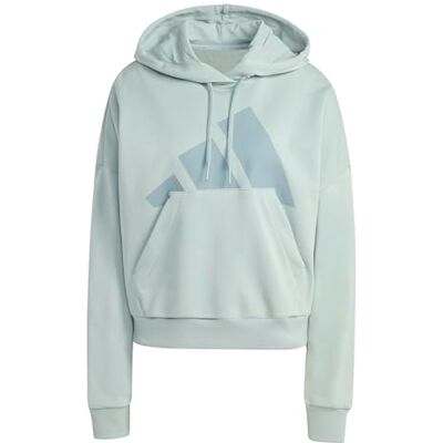 adidas Kobiety ESSENTIALS BIG LOGO FRENCH TERRY LOOSE HOODIE, Wonder Sage, M adidas Kobiety ESSENTIALS BIG LOGO FRENCH TERRY LOOSE HOODIE, Wonder Sage, M