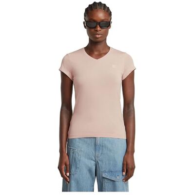 G-STAR RAW G-STAR, Eyben Slim V-Neck Top 2.0, Rosa (flytande rosa D24533-4107-1628), S G-STAR RAW G-STAR, Eyben Slim V-Neck Top 2.0, Rosa (flytande rosa D24533-4107-1628), S