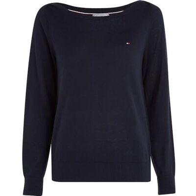 Tommy Hilfiger Co Stitch Boat-nk tröja, ökenhimmel, M för kvinnor, Ökenhimmel, M Tommy Hilfiger Co Stitch Boat-nk tröja, ökenhimmel, M för kvinnor, Ökenhimmel, M