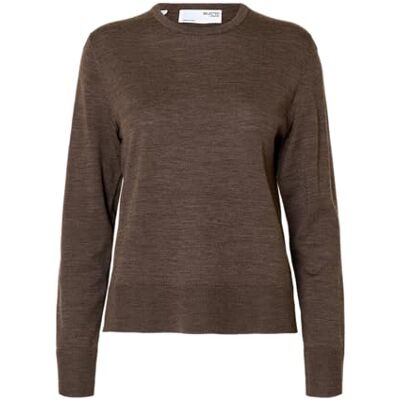 SELECTED FEMME Slfthea Ls Knit Merino O-Neck Noos, delicioso, XXL SELECTED FEMME Slfthea Ls Knit Merino O-Neck Noos, delicioso, XXL